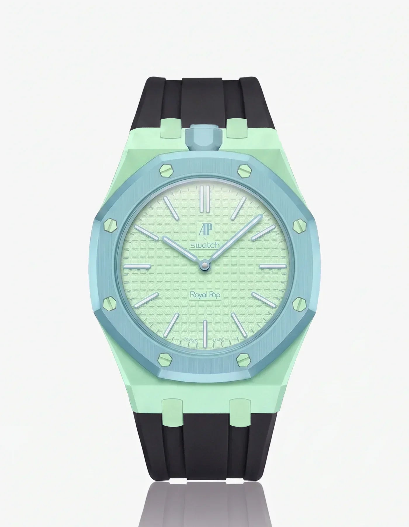 Silicone Strap & Case Royal Pop Blaue Acht(Customize Colors)