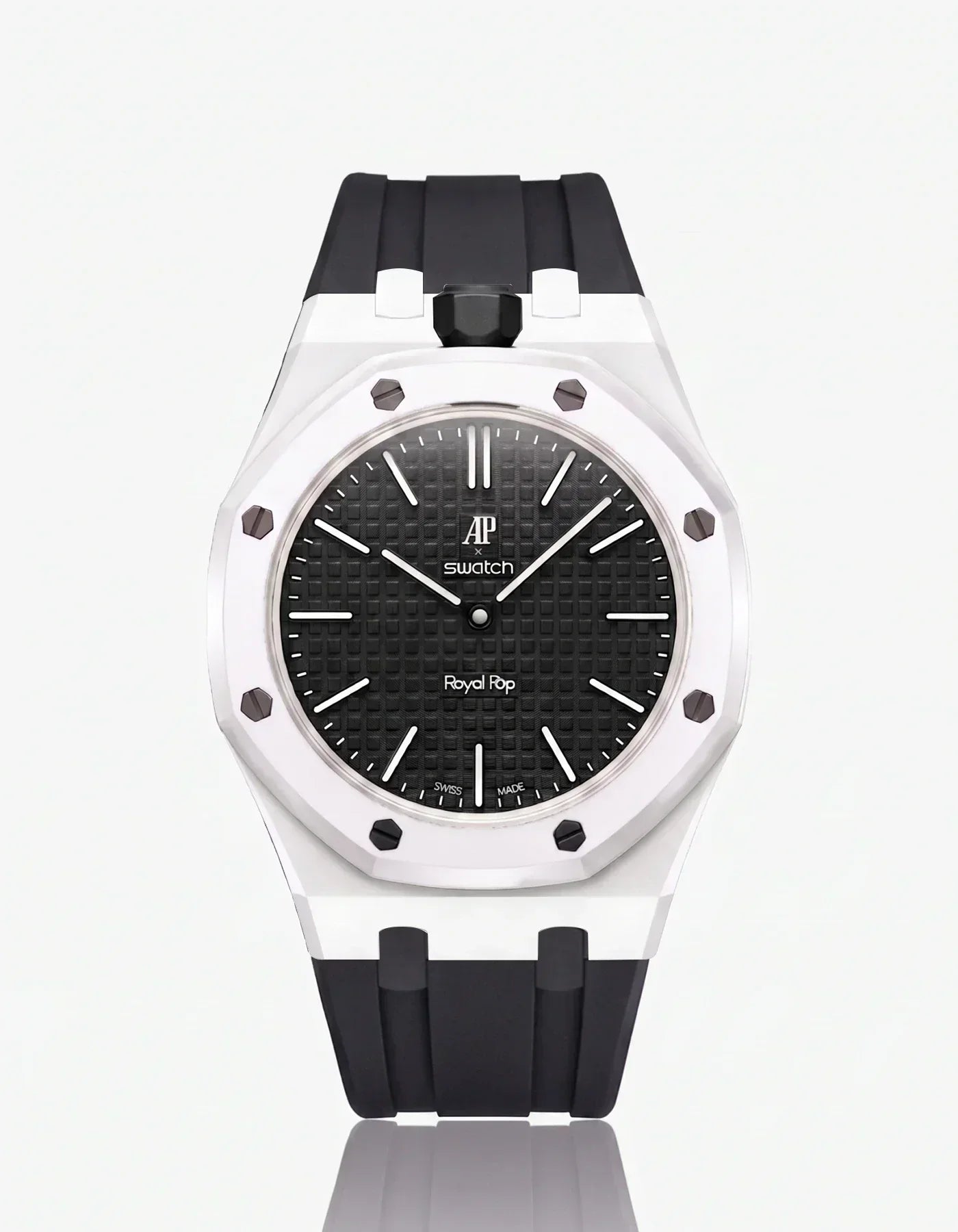 Silicone Strap & Case Royal Pop Ocho Negro(Customize Colors)