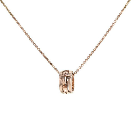 [Vicky]PARENTESI NECKLACE PINK GOLD