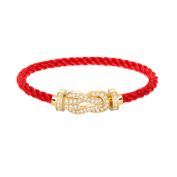 [Royal&Vicky]CHANCE LARGE 8 FIGURE BUCKLE FULLDIAMOND BRACELET GOLD