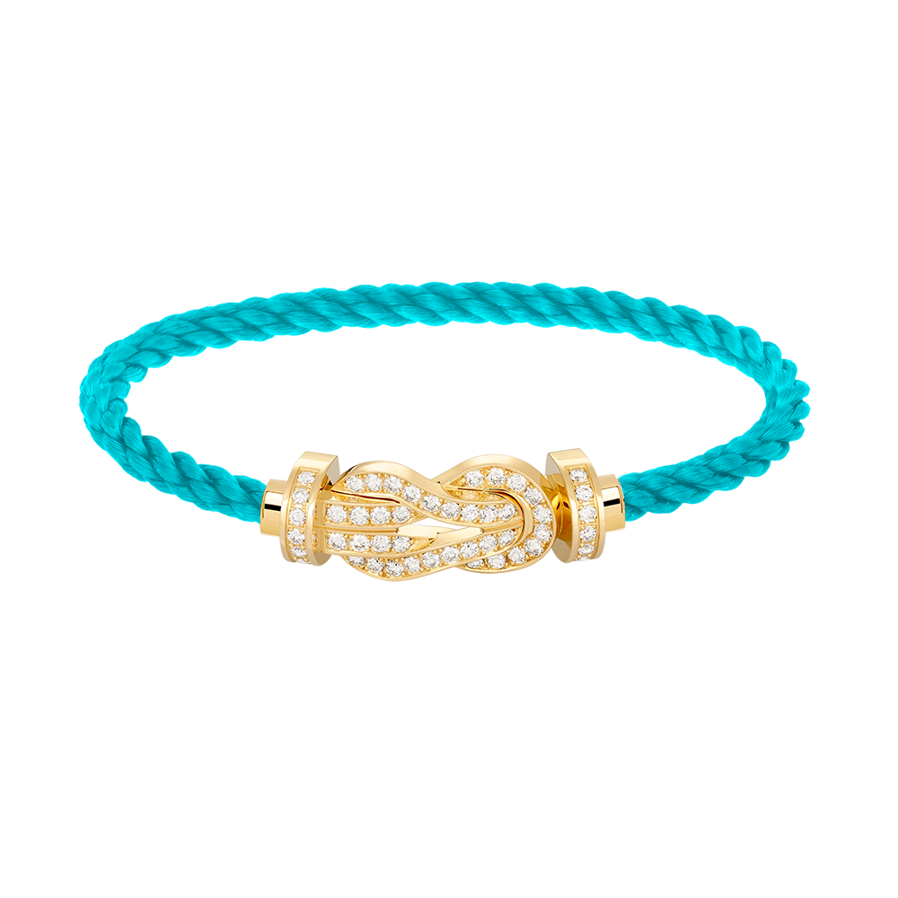 [Royal&Vicky]CHANCE LARGE 8 FIGURE BUCKLE FULLDIAMOND BRACELET GOLD