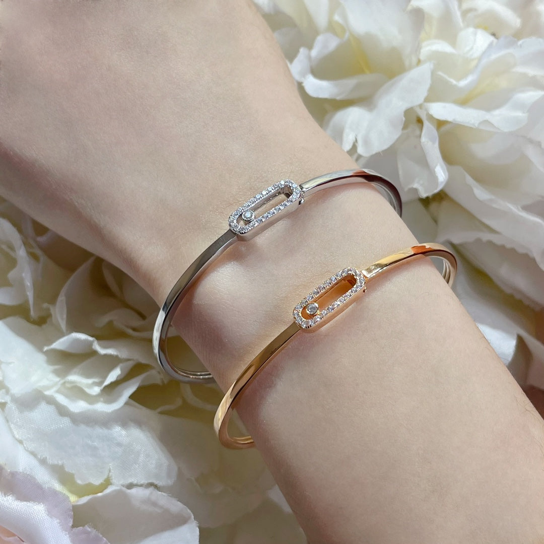 [Vicky]Move Uno pavé flex bangle medium