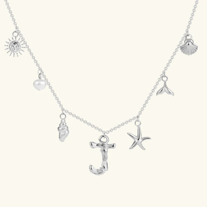 [Royal Vicky]Avaria Ocean Initial Necklace