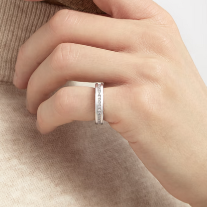 [Vicky]ZERO 1 EINBAND-PAVIERTER DIAMANTEN AUF DEM SPIRALRING