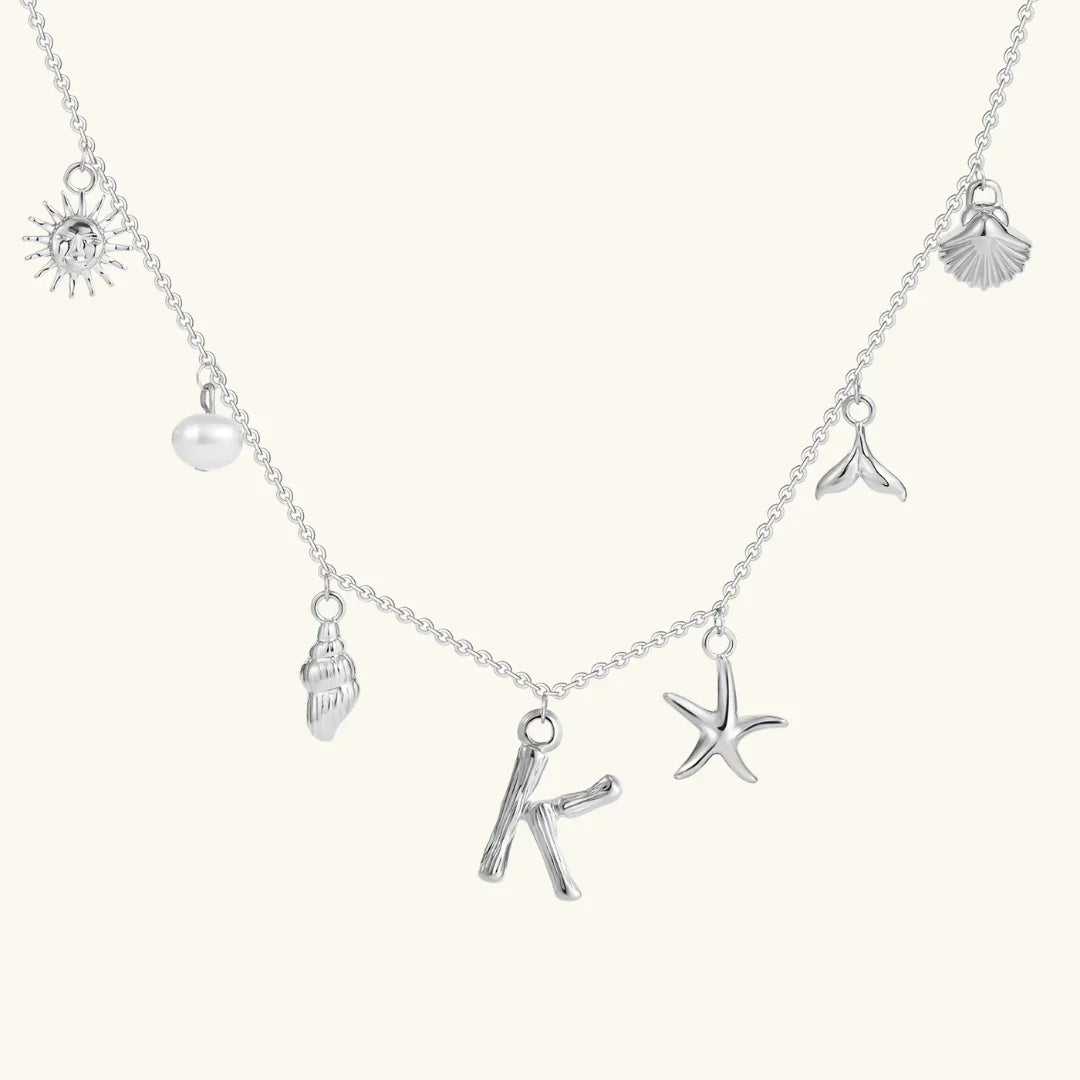 [Royal Vicky]Avaria Ocean Initial Necklace