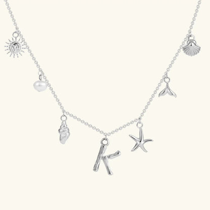 [Royal Vicky]Avaria Ocean Initial Necklace