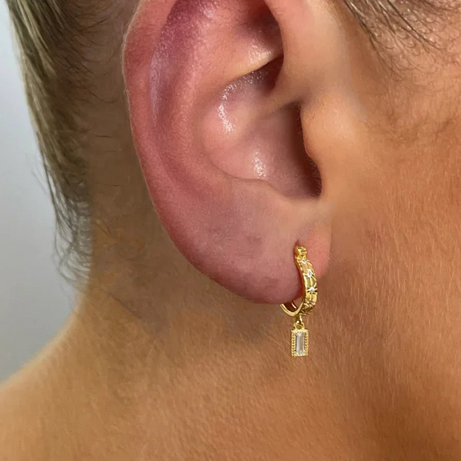 [Royal Vicky]Cassidy Diamond Hoops