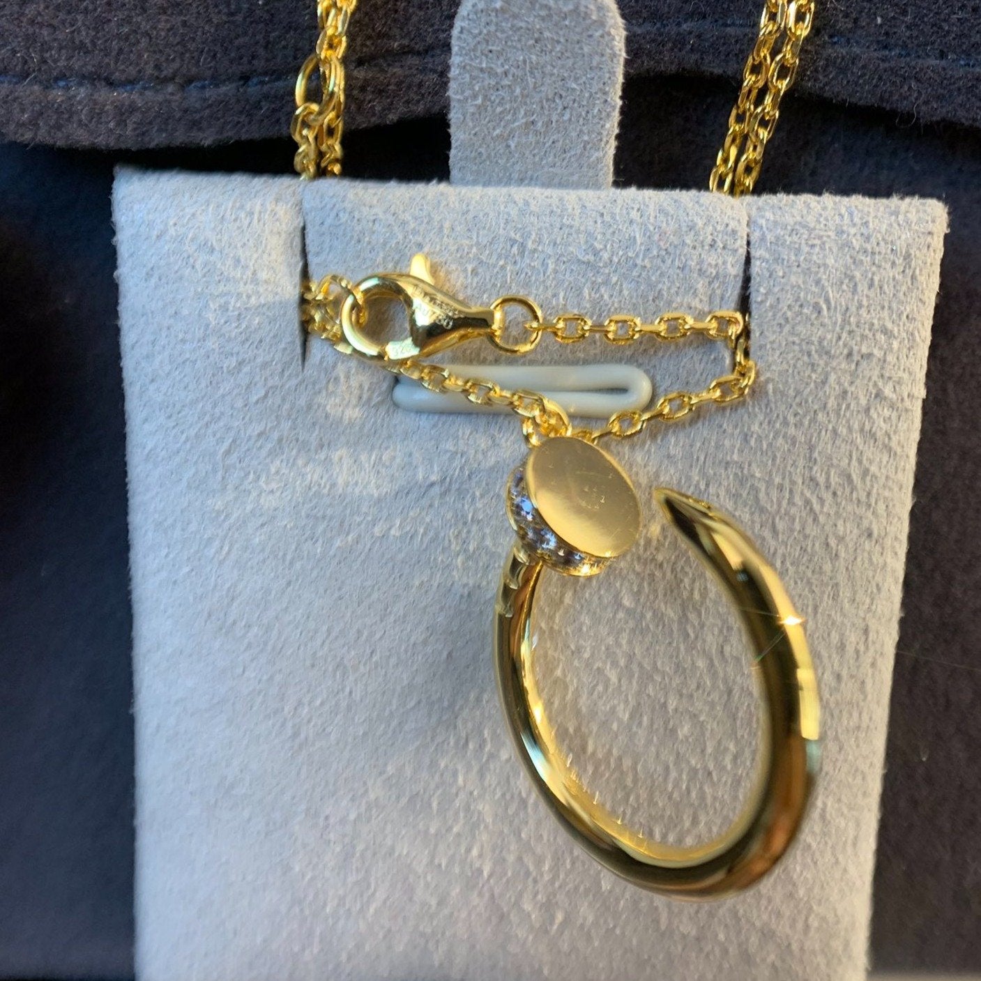 [Vicky]JUSTE NECKLACE GOLD DIAMONDS
