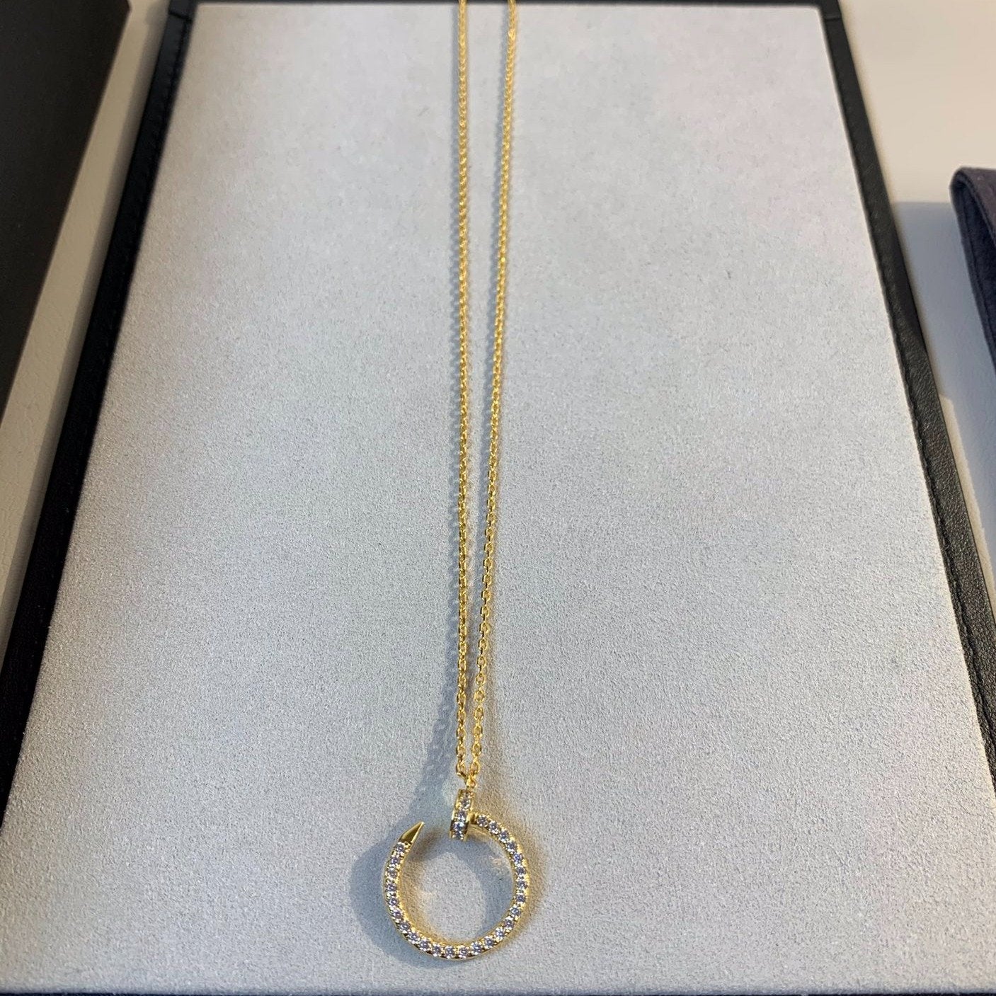 [Vicky]JUSTE NECKLACE GOLD DIAMONDS