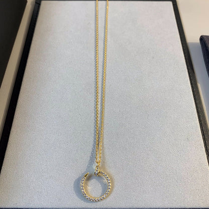 [Vicky]JUSTE NECKLACE GOLD DIAMONDS