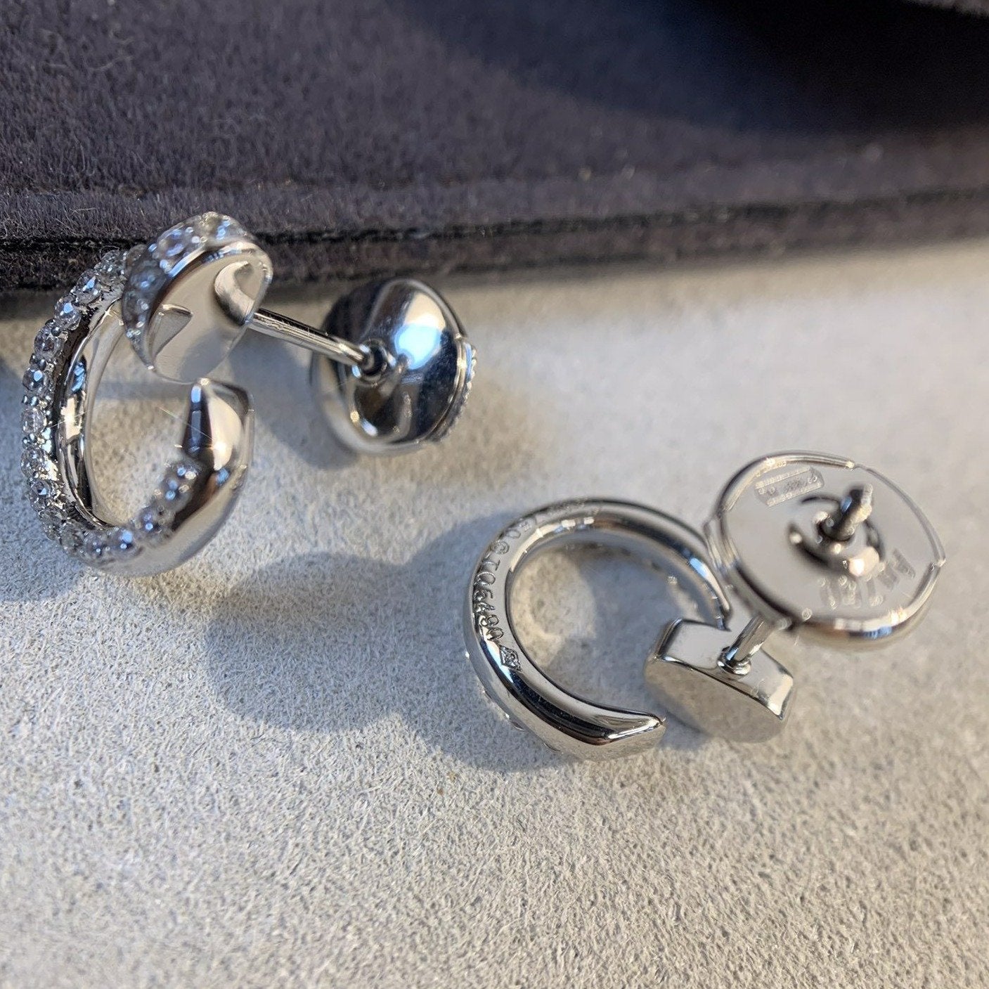 [Vicky]JUSTE EARRINGS SILVER DIAMONDS