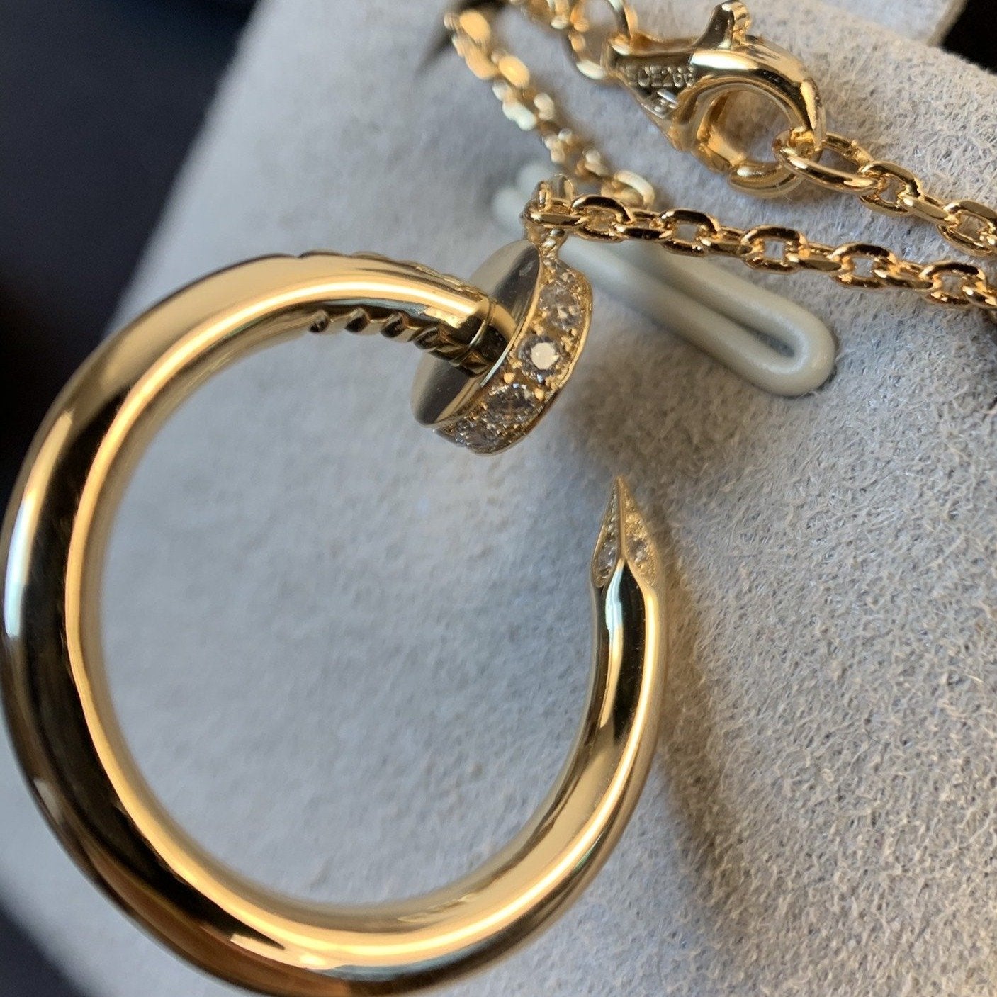 [Vicky]JUSTE NECKLACE PINK GOLD