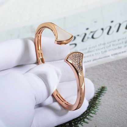 [Vicky]DREAM BRACELET OPEN PINK GOLD MOP DIAMOND