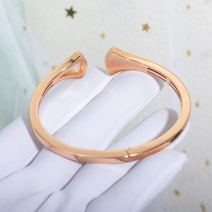 [Vicky]DREAM BRACELET OPEN PINK GOLD MOP DIAMOND
