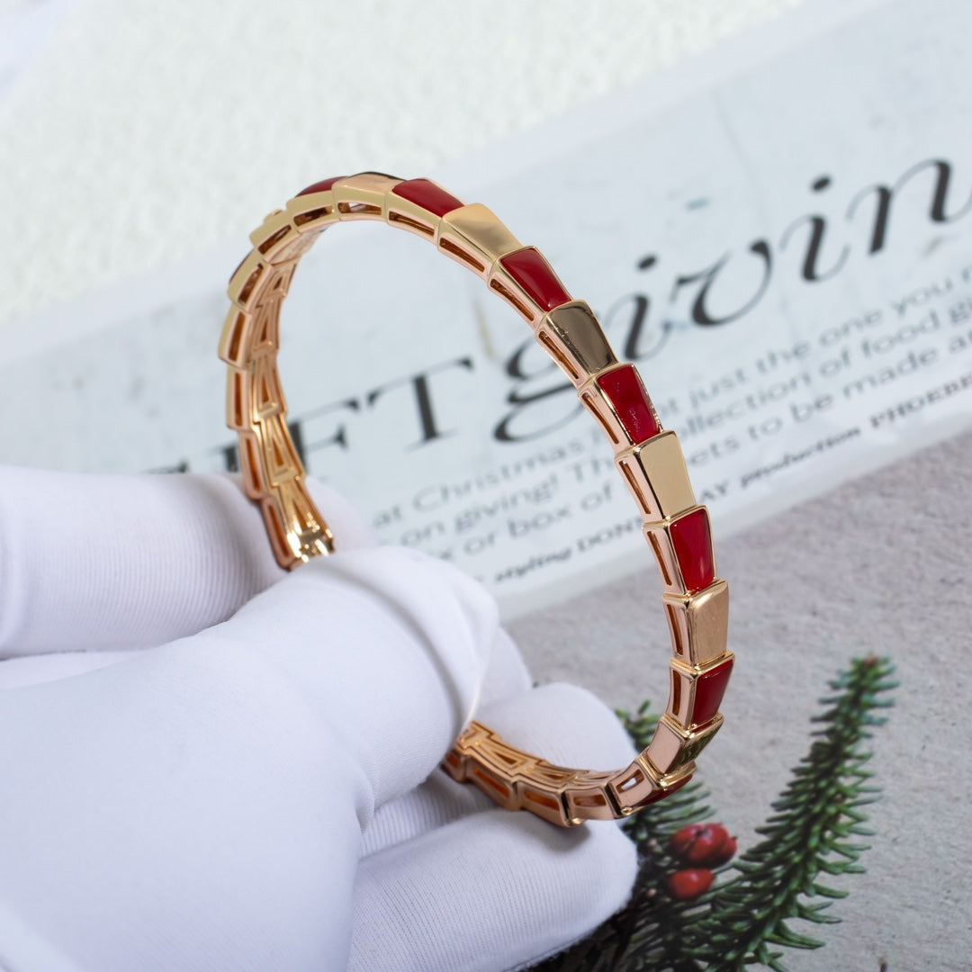 [Vicky]SERPENTI ARMBAND ROTGOLD RUBELLIT