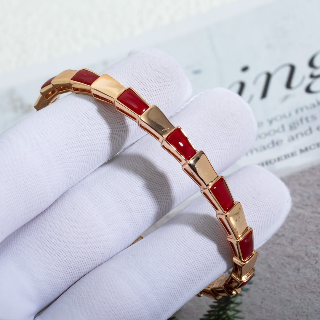 [Vicky]SERPENTI ARMBAND ROTGOLD RUBELLIT