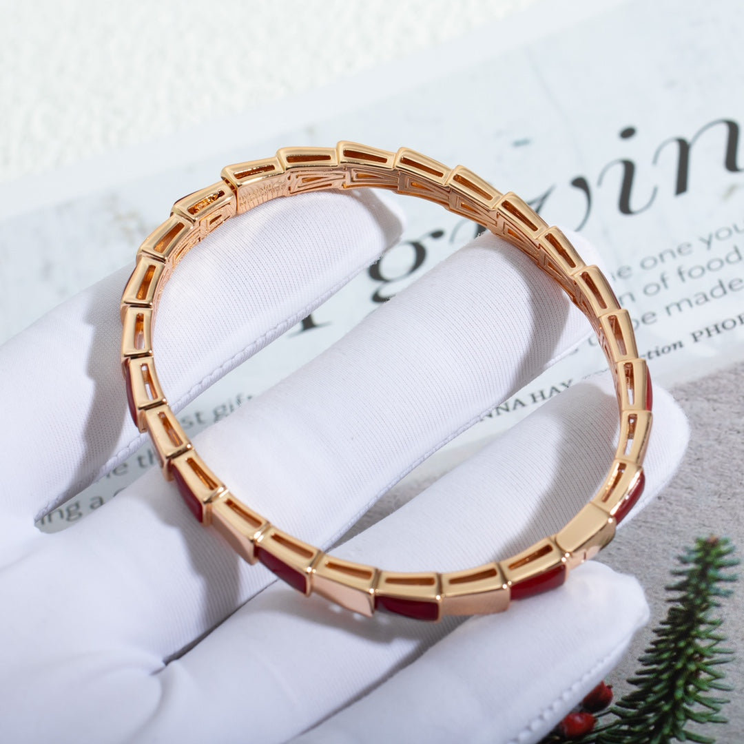 [Vicky]SERPENTI ARMBAND ROTGOLD RUBELLIT