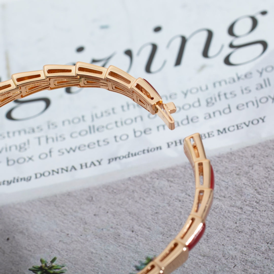 [Vicky]SERPENTI ARMBAND ROTGOLD RUBELLIT