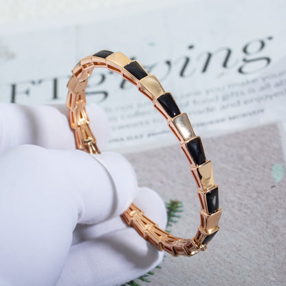 [Vicky]SERPENTI BRACELET PINK GOLD ONYX