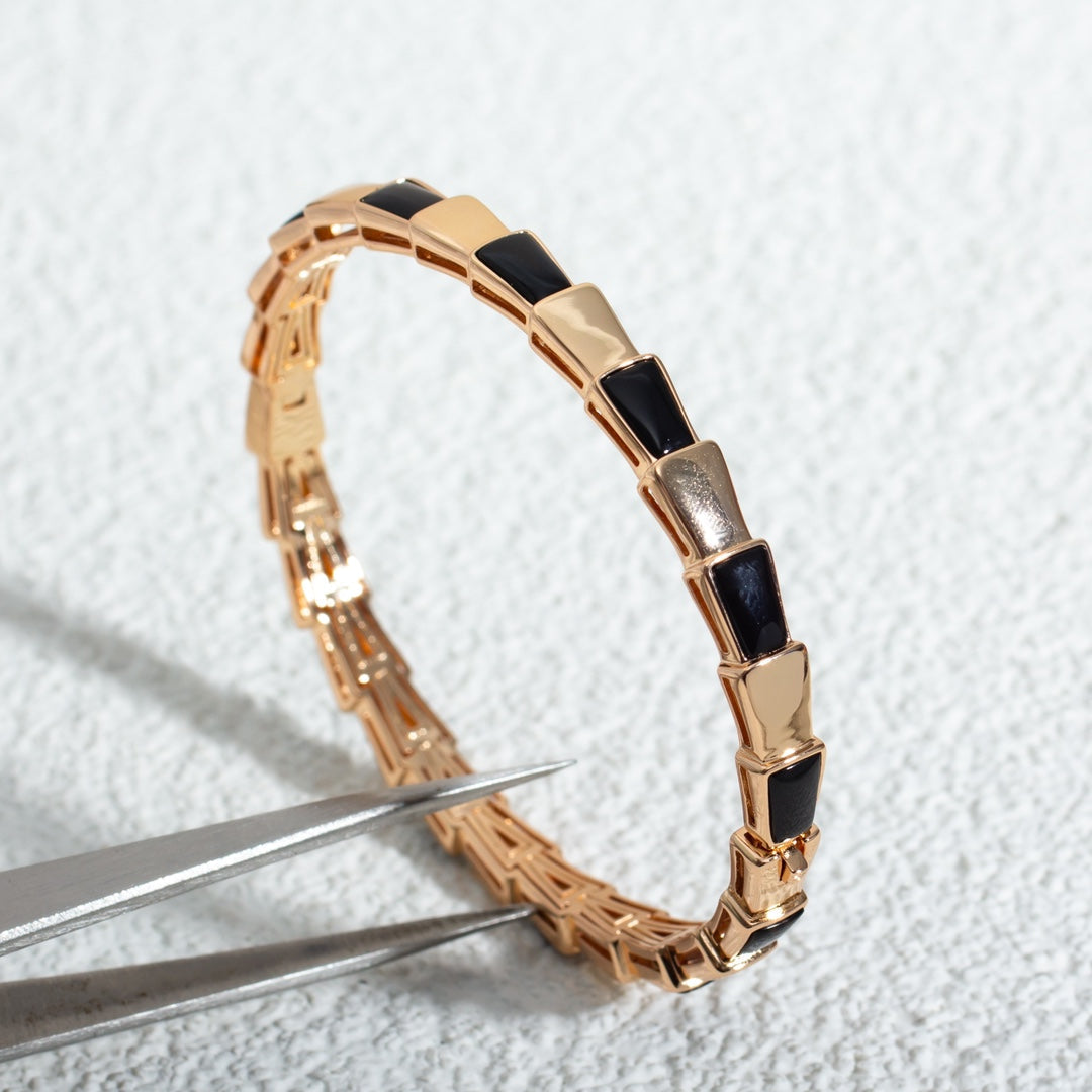 [Vicky]SERPENTI BRACELET PINK GOLD ONYX