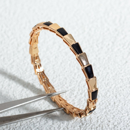 [Vicky]SERPENTI BRACELET PINK GOLD ONYX