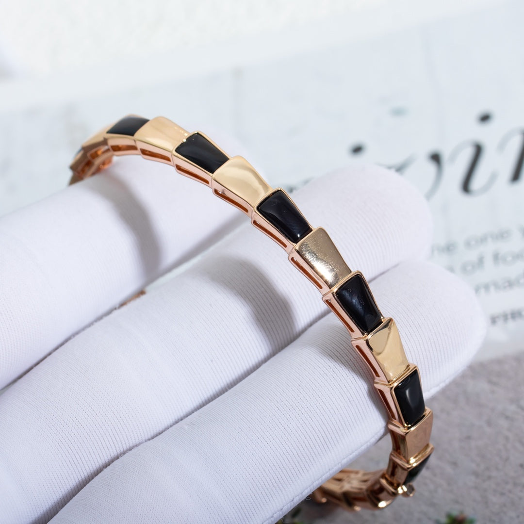[Vicky]SERPENTI BRACELET PINK GOLD ONYX