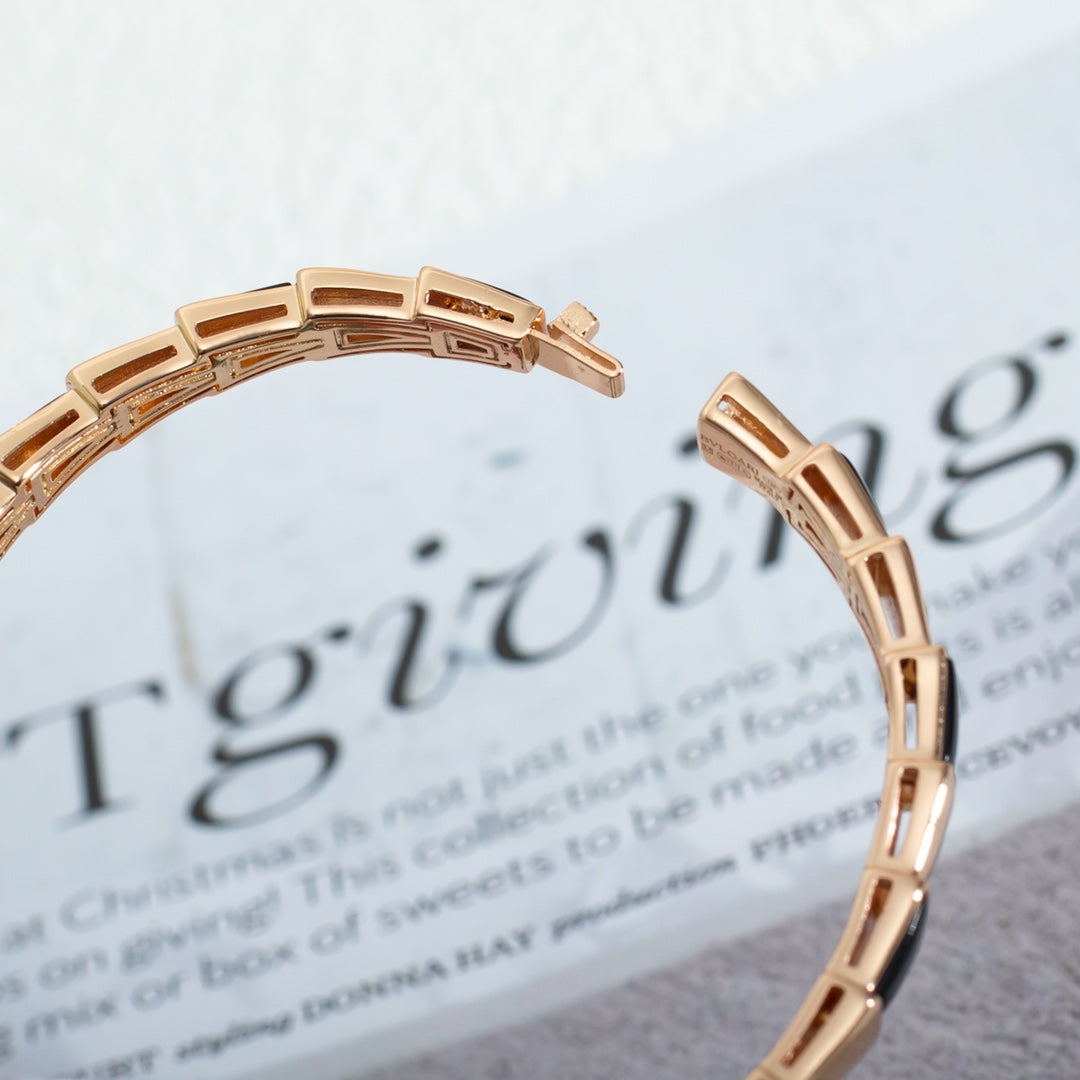 [Vicky]SERPENTI BRACELET PINK GOLD ONYX