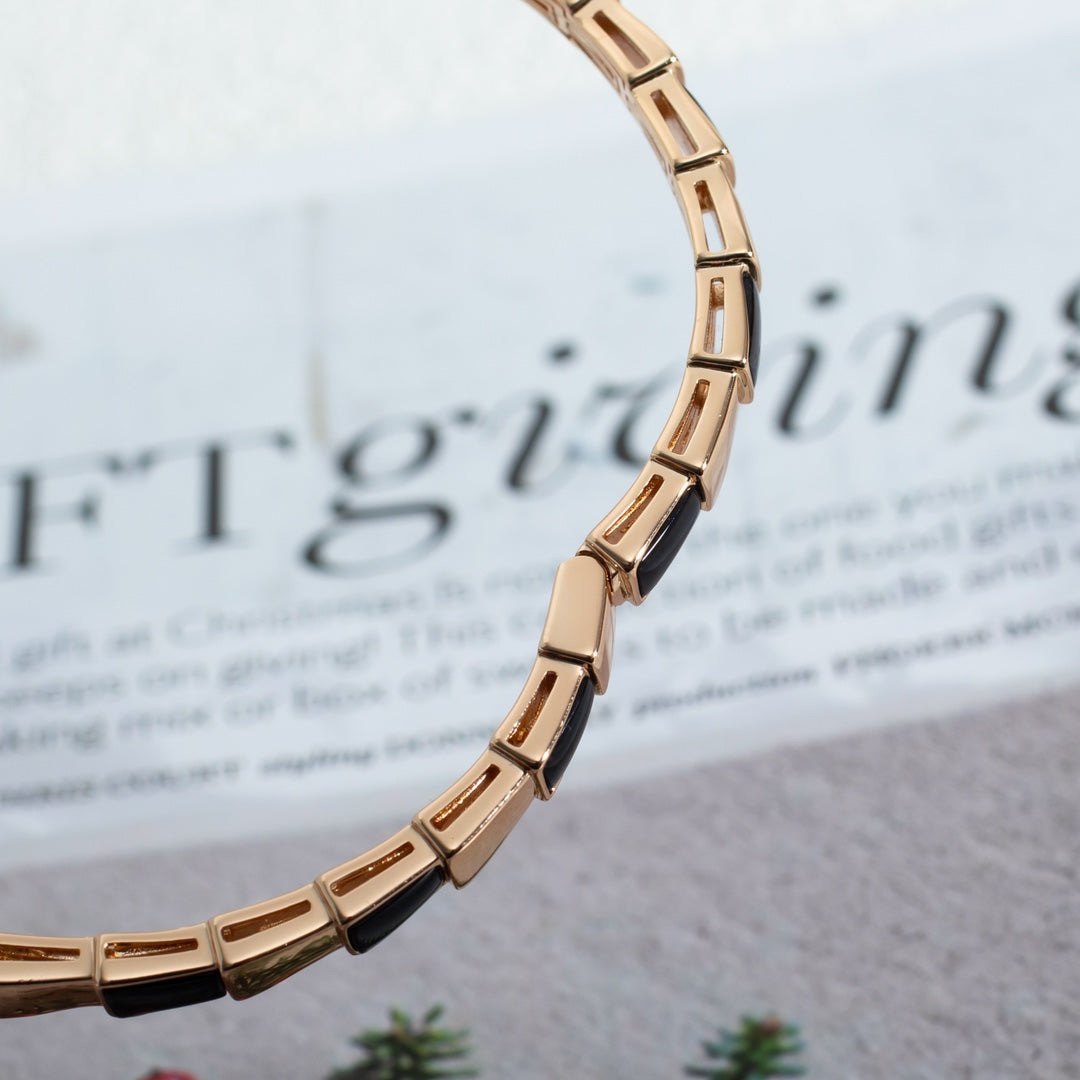 [Vicky]SERPENTI BRACELET PINK GOLD ONYX