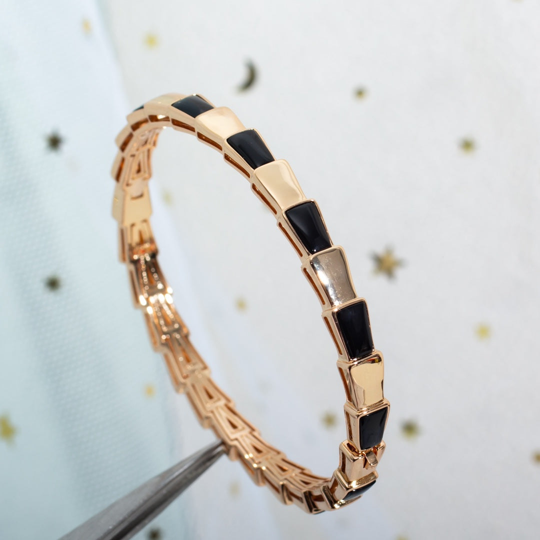 [Vicky]SERPENTI BRACELET PINK GOLD ONYX
