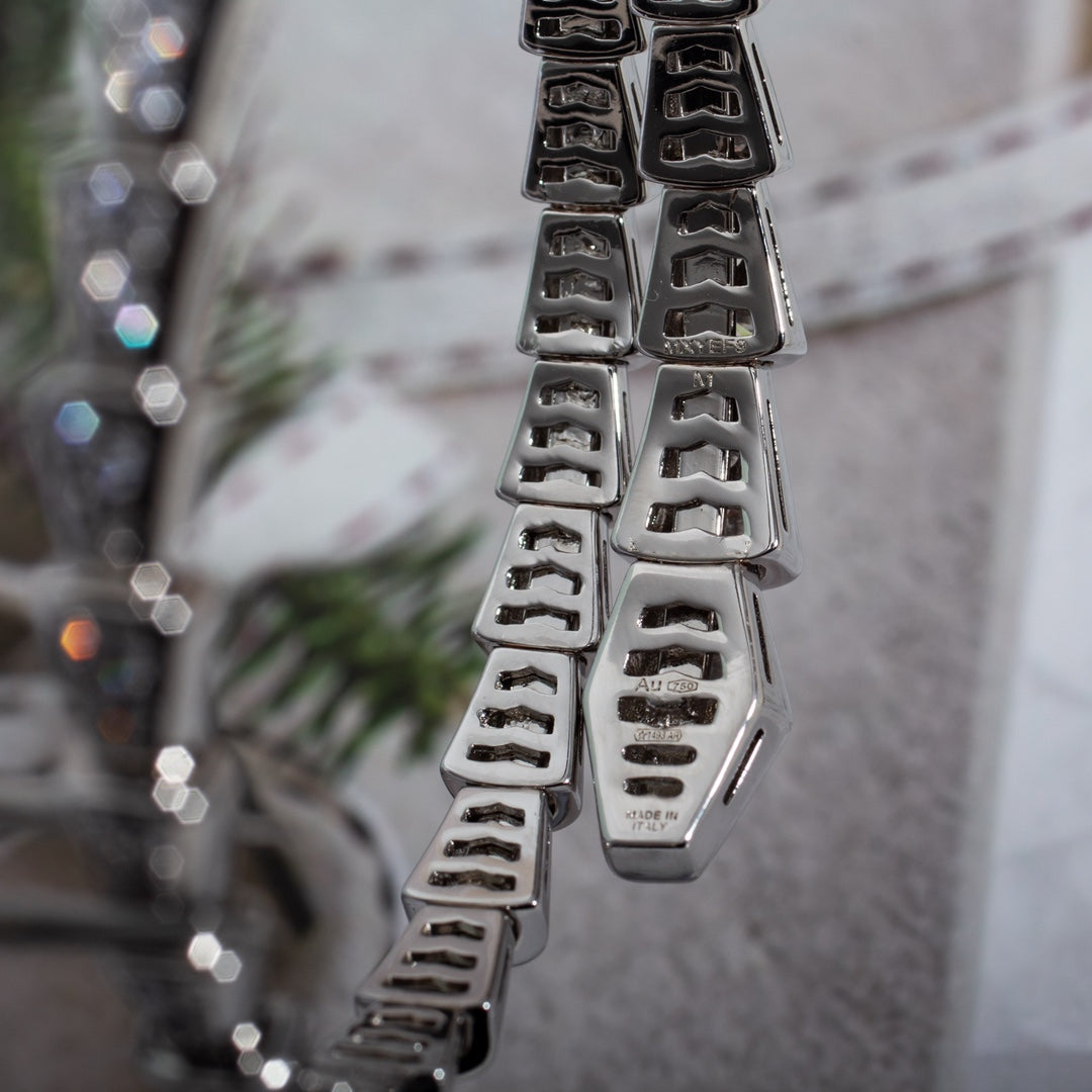 [Super]SERPENTI BRACELET 6MM SILVER DIAMOND