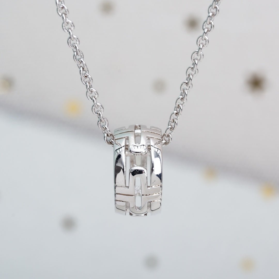 [Vicky]PARENTESI NECKLACE SILVER