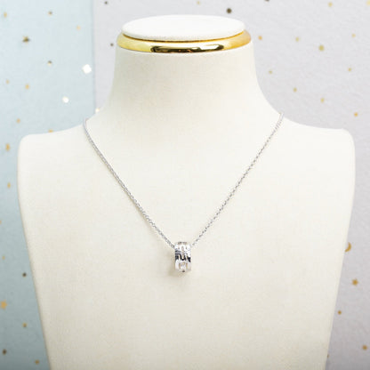 [Vicky]PARENTESI NECKLACE SILVER