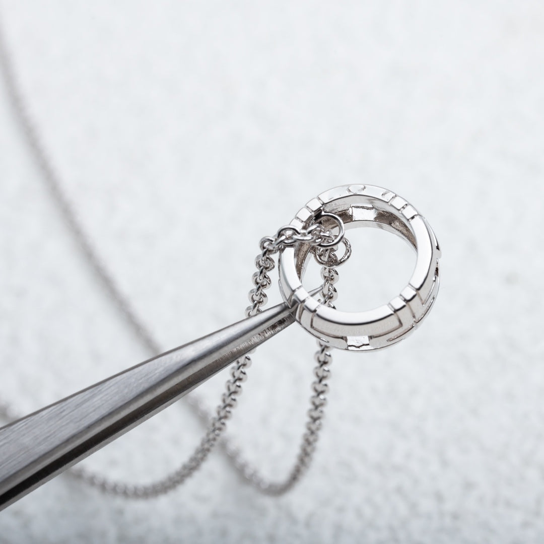[Vicky]PARENTESI NECKLACE SILVER