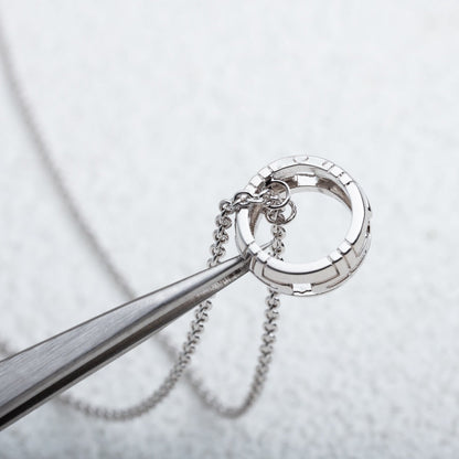 [Vicky]PARENTESI NECKLACE SILVER