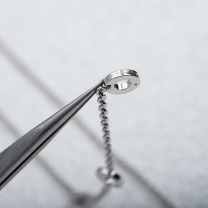 [Vicky]PARENTESI NECKLACE SILVER