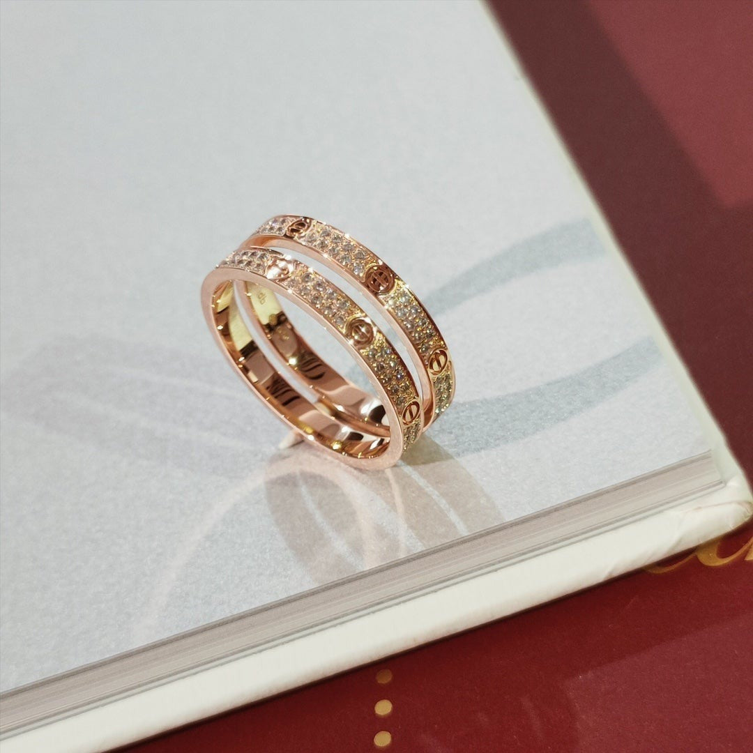 [Vicky]Liebesring 2,65 mm Diamant 