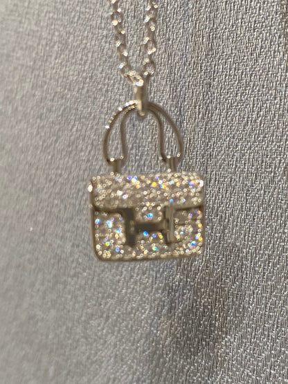 [Vicky]CONSTANCE PEDANT DIAMOND NECKLACE