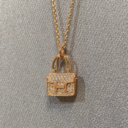[Vicky]CONSTANCE PEDANT DIAMOND NECKLACE