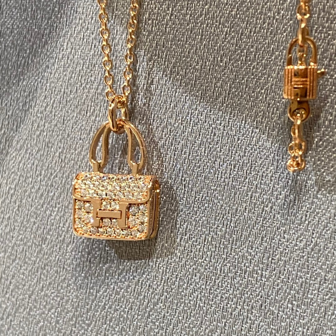 [Vicky]CONSTANCE PEDANT DIAMOND NECKLACE