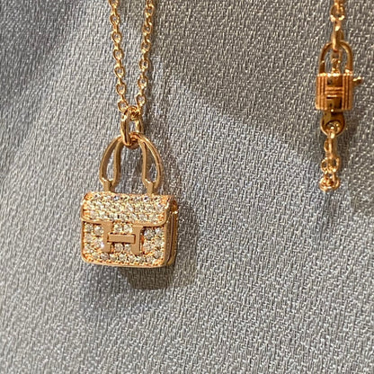 [Vicky]CONSTANCE PEDANT DIAMOND NECKLACE