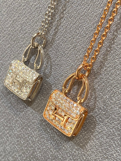 [Vicky]CONSTANCE PEDANT DIAMOND NECKLACE