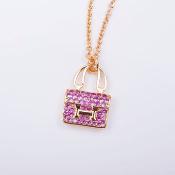 [Royal&Vicky]CONSTANCE PEDANT PURPLE DIAMOND NECKLACE