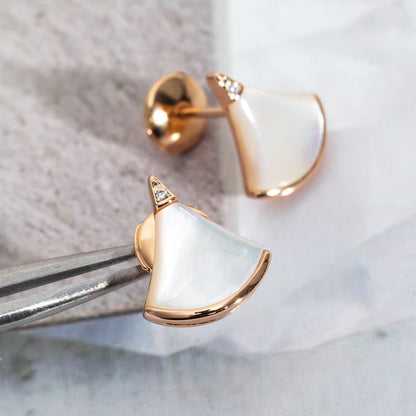 [Vicky]DIVAS DREAM EARRINGS PINK GOLD