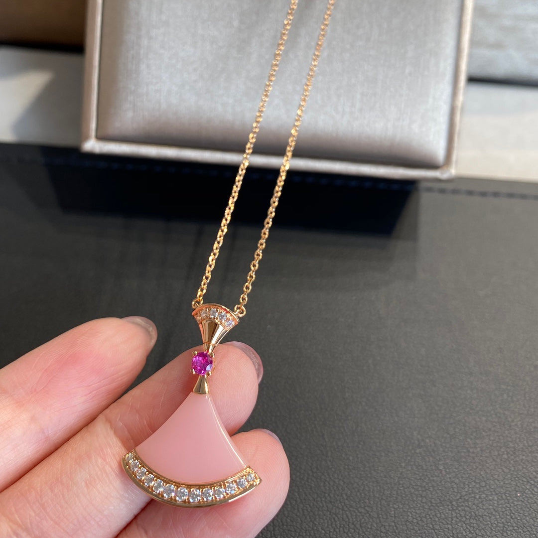 [Vicky]DREAM NECKLACE PINK OPAL