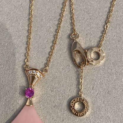[Vicky]DREAM NECKLACE PINK OPAL