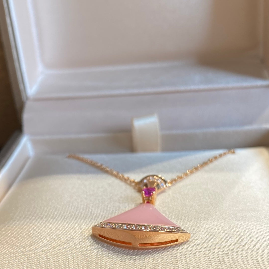 [Vicky]DREAM NECKLACE PINK OPAL