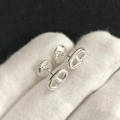 [Vicky]CHAINE SMALL EARRINGS GOLD AND SILVER
