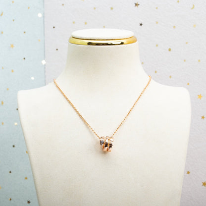 [Vicky]SERPENTI PINK GOLD NECKLACE DIAMOND