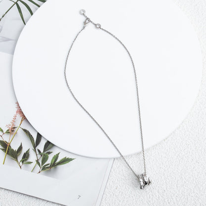 [Vicky]SERPENTI SILVER NECKLACE DIAMOND