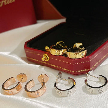 [Royal&Vicky]LOVE EARRINGS 5.7MM 2 DIAMONDS